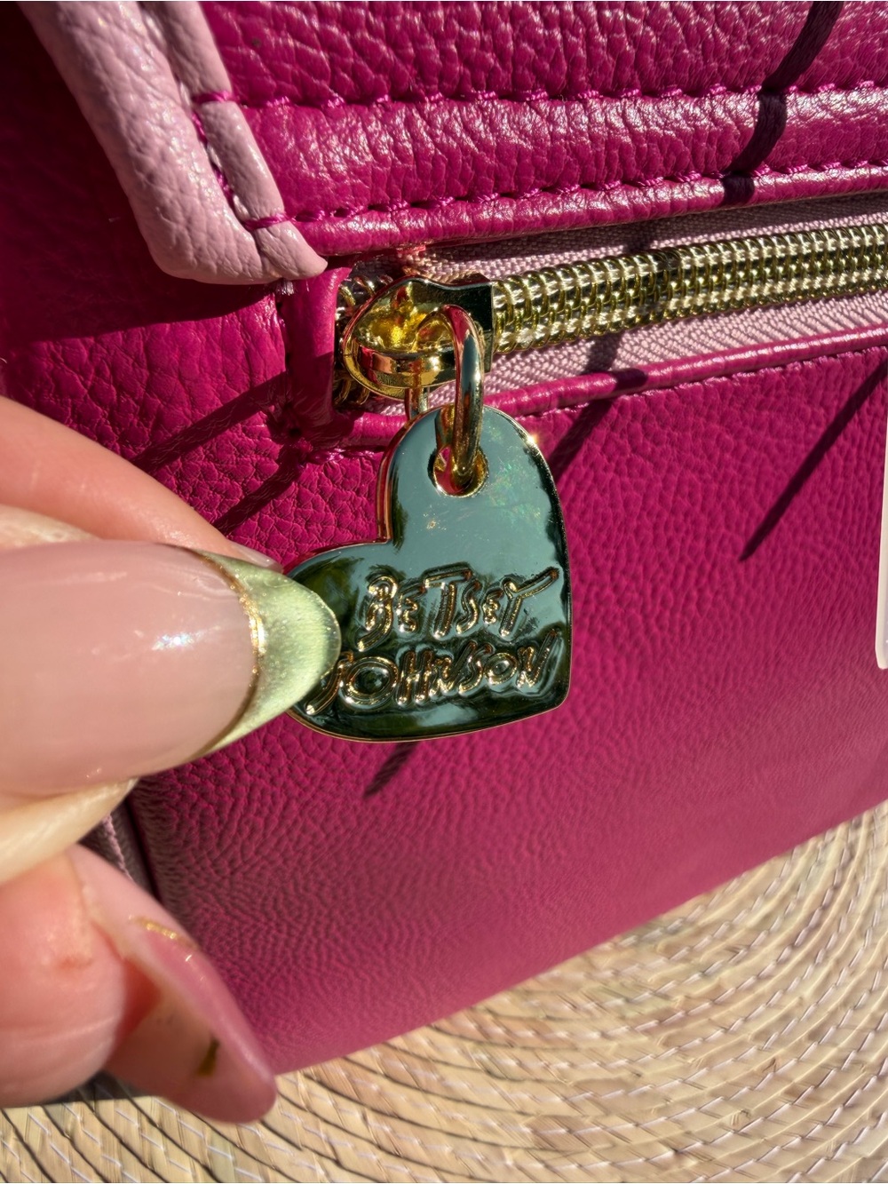 Betsey Johnson Hot Pink Novelty Telephone Dial Crossbody Bag - Picture 11 of 15